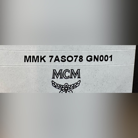 MCM Dark Green Logo Backpack - Picture 10 of 16